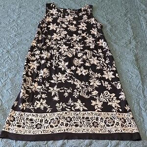 Erika Black and Cream Maxi Dress A-line Resort Wear